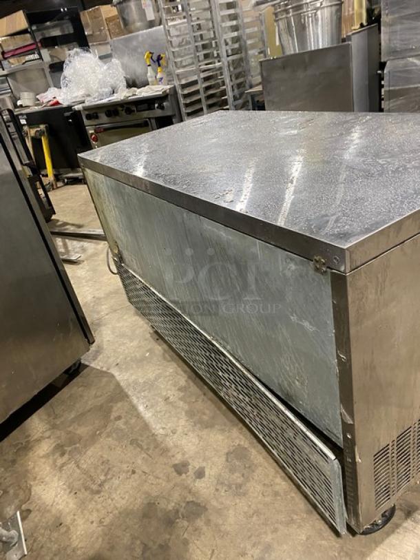 Clark Commercial Stainless Steel 2 Door Undercounter Lowboy/Worktop Freezer! With Poly Coated Wire Racks! On Casters! 115V 1 Phase! Model: UF60 SN: UF60-15040017! - Image 4 of 8