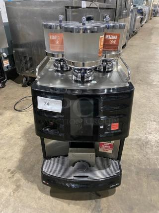 Schaerer Coffee Art Series Commercial Countertop Bean-To-Cup Super-Automatic Hot/Iced Coffee Machine! With 3 Bean Hoppers! With Touch Screen Controls! Model: SCA1 SN: 2020329222! 208-240V! On Legs!