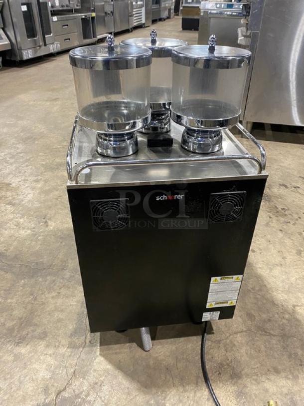 Schaerer Coffee Art Series Commercial Countertop Bean-To-Cup Super-Automatic Hot/Iced Coffee Machine! With 3 Bean Hoppers! With Touch Screen Controls! Model: SCA1 SN: 2020329222! 208-240V! On Legs! - Image 4 of 10