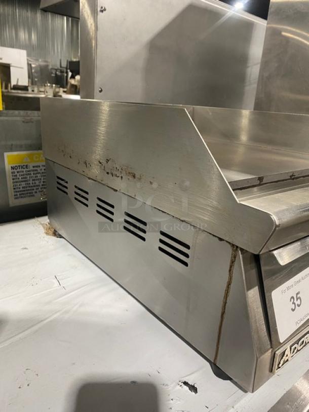 Adcraft Commercial Stainless Steel Electric Powered Countertop Flat Griddle! 120V! - Image 3 of 8