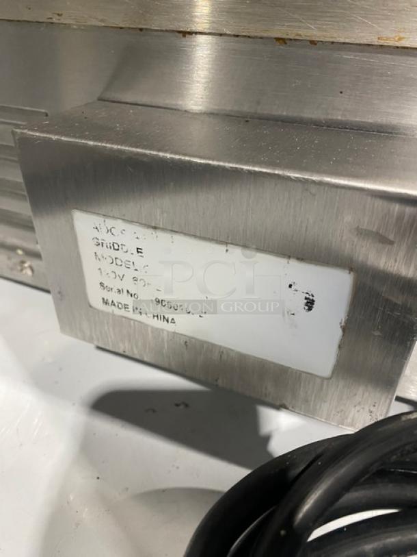 Adcraft Commercial Stainless Steel Electric Powered Countertop Flat Griddle! 120V! - Image 5 of 8