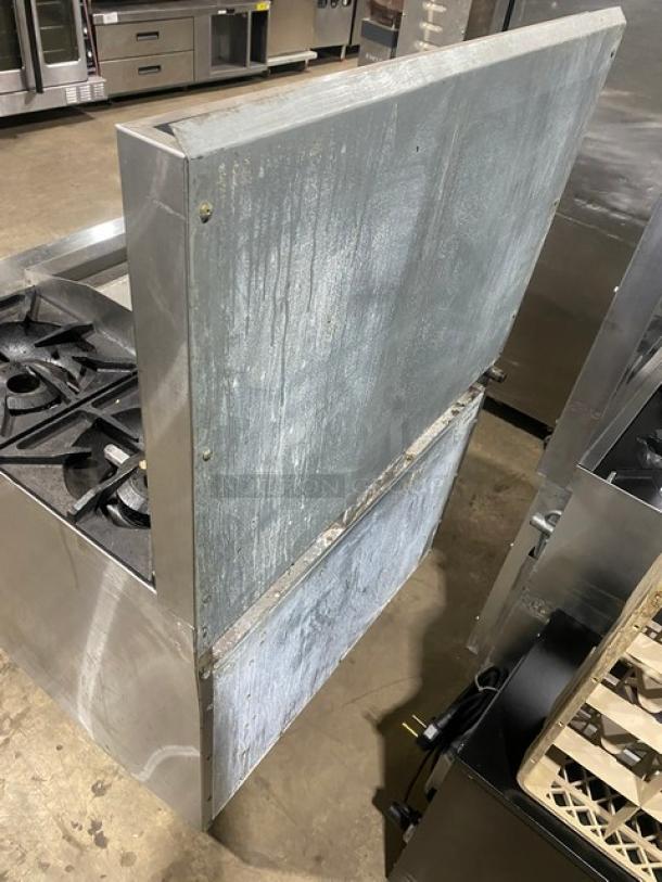 Therma-Tek Commercial Stainless Steel Natural Gas Powered 2 Burner Range Split Top With Flat Griddle! With Full Size Oven Underneath! With Back Splash! On Legs! Model: TMDS36-24G-2-1N SN: 11K02659C! - Image 4 of 10