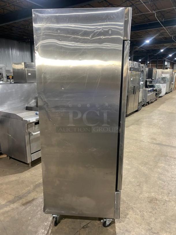 Atosa Commercial Stainless Steel Single Solid Door Reach In Freezer! With Poly Coated Wire Rack! On Casters! 115V 1 Phase! Model: MBF8501 SN: MBF8501140615C4010! - Image 3 of 9