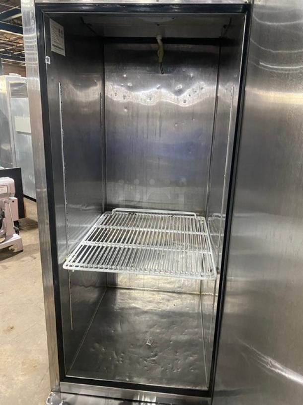 Atosa Commercial Stainless Steel Single Solid Door Reach In Freezer! With Poly Coated Wire Rack! On Casters! 115V 1 Phase! Model: MBF8501 SN: MBF8501140615C4010! - Image 5 of 9
