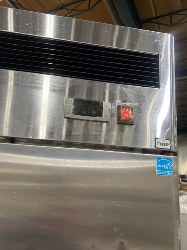 Atosa Commercial Stainless Steel Single Solid Door Reach In Freezer! With Poly Coated Wire Rack! On Casters! 115V 1 Phase! Model: MBF8501 SN: MBF8501140615C4010! - Image 8 of 9