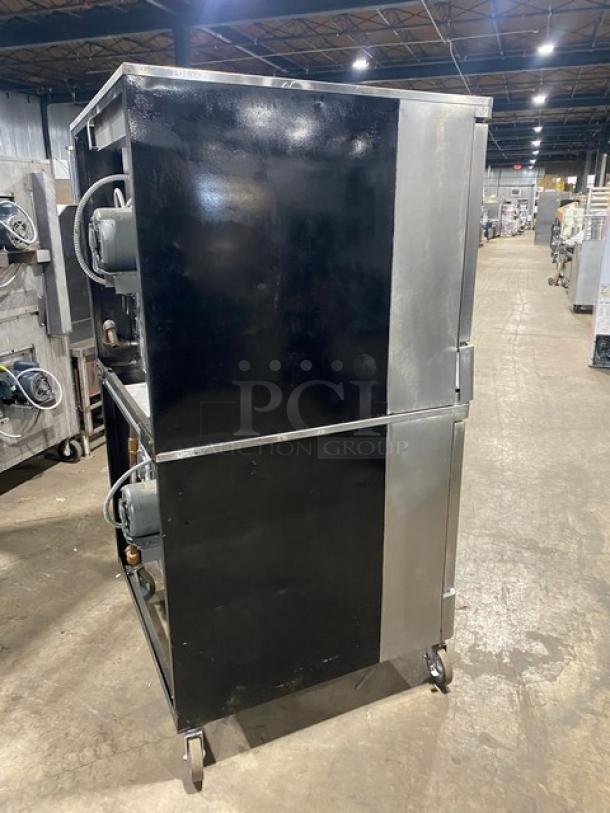 Blodgett Commercial Stainless Steel Natural Gas Powered Double Stacked Convection Oven! With Wire Oven Racks! SN: 1286R7468101! On Casters! 2X Your Bid Makes One Unit! - Image 3 of 10