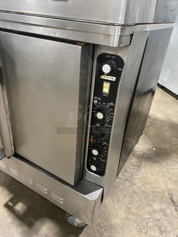 Blodgett Commercial Stainless Steel Natural Gas Powered Double Stacked Convection Oven! With Wire Oven Racks! SN: 1286R7468101! On Casters! 2X Your Bid Makes One Unit! - Image 7 of 10