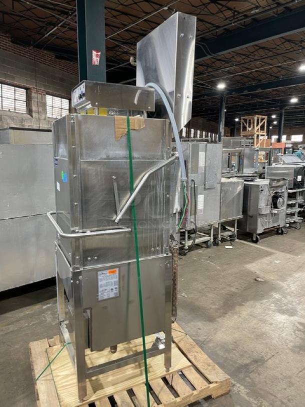 SWEET! LATE MODEL 2019! Jackson TempStar Series Commercial Stainless Steel Ventless High Hood Door Type High-Temp Dishwasher! With Electric Booster Heater! On Stand With Legs! 208-230-460V 3 Phase! Model: TEMPSTAR HH-E-VER SN: 19B370501! Working When Removed! - Image 2 of 11