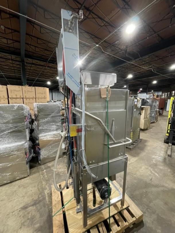 SWEET! LATE MODEL 2019! Jackson TempStar Series Commercial Stainless Steel Ventless High Hood Door Type High-Temp Dishwasher! With Electric Booster Heater! On Stand With Legs! 208-230-460V 3 Phase! Model: TEMPSTAR HH-E-VER SN: 19B370501! Working When Removed! - Image 4 of 11