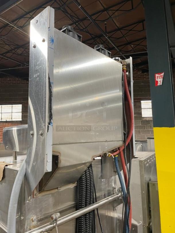 SWEET! LATE MODEL 2019! Jackson TempStar Series Commercial Stainless Steel Ventless High Hood Door Type High-Temp Dishwasher! With Electric Booster Heater! On Stand With Legs! 208-230-460V 3 Phase! Model: TEMPSTAR HH-E-VER SN: 19B370501! Working When Removed! - Image 10 of 11