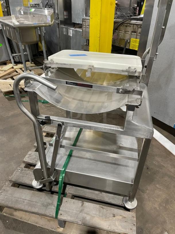 Face To Face Deli Buddy Commercial Stainless Steel Mobile Cart Deli Slicer Stand! On Stand With Casters! - Image 2 of 9