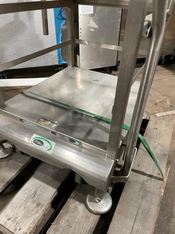 Face To Face Deli Buddy Commercial Stainless Steel Mobile Cart Deli Slicer Stand! On Stand With Casters! - Image 7 of 9