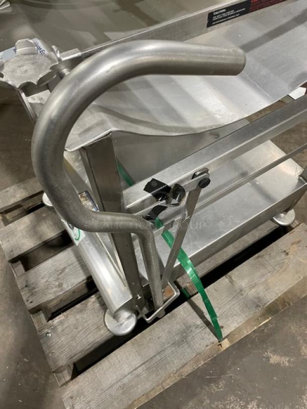 Face To Face Deli Buddy Commercial Stainless Steel Mobile Cart Deli Slicer Stand! On Stand With Casters! - Image 8 of 9
