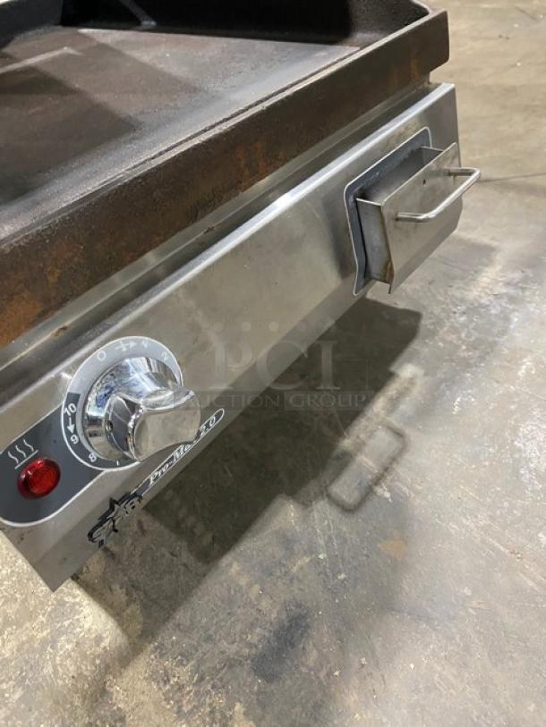 Star Pro-Max 2.0 Series Commercial Stainless Steel Electric Powered Two-Sided Panini Grill! With 14" Smooth Iron Plates! Model: PST14I SN: PST14I0915A0018! 240V! On Legs! Working When Removed! - Image 7 of 8