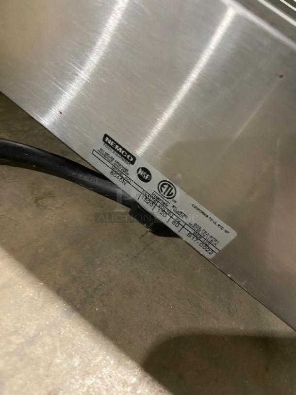 Nemco! 2022! Commercial Stainless Steel Electric Powered Narrow Hot Dog Roller Grill! With 45 Hot Dog Capacity! Model: 8045N SN: B17-0022! 120V! Working When Removed! - Image 7 of 8