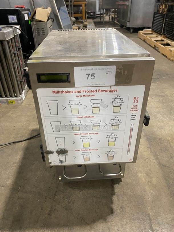 KanPak Commercial Stainless Steel Countertop Refrigerated Creamer/Bag-In-Box Liquid Dispenser! Model: CDG211 SN: 21104-02944! 120V 1 Phase! On Legs! - Image 1 of 8