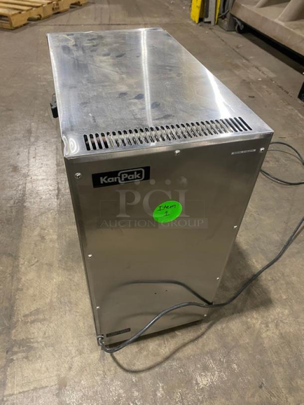 KanPak Commercial Stainless Steel Countertop Refrigerated Creamer/Bag-In-Box Liquid Dispenser! Model: CDG211 SN: 21104-02944! 120V 1 Phase! On Legs! - Image 4 of 8