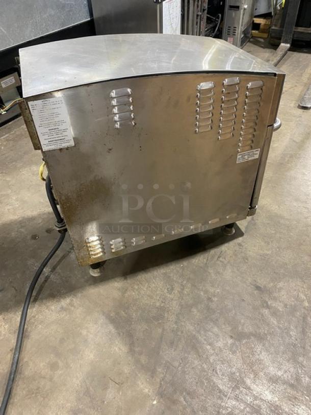 Sweet! MerryChef Commercial Stainless Steel Electric Powered Countertop Ventless High Speed Convection Turbo Oven! With Easy Touch Control Pad! Model: Eikon E2 SN: 1408213091240! On Legs! Working When Removed! - Image 4 of 8