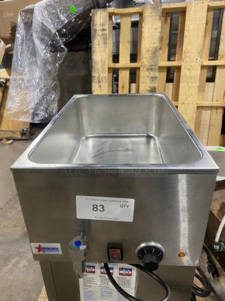 Omcan Commercial Stainless Steel Electric Powered Countertop Single Well Bain Marie Food Warmer/Rethermalizer! Model: ZCK165BT! 110V 1 Phase!