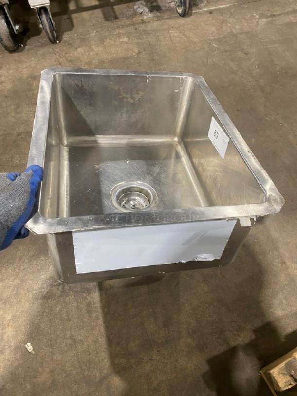Commercial Stainless Steel Undermount Single Basin! With Basket Drain! - Image 2 of 4