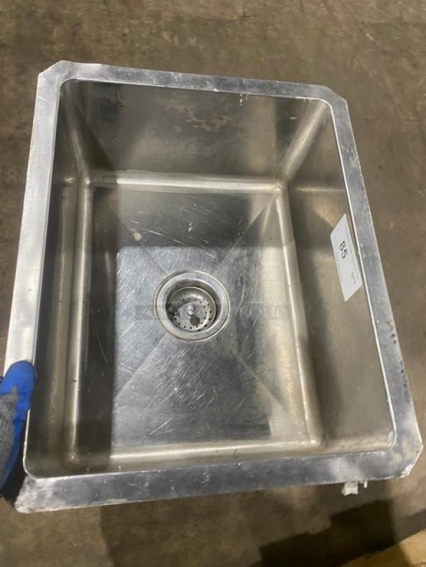 Commercial Stainless Steel Undermount Single Basin! With Basket Drain! - Image 3 of 4