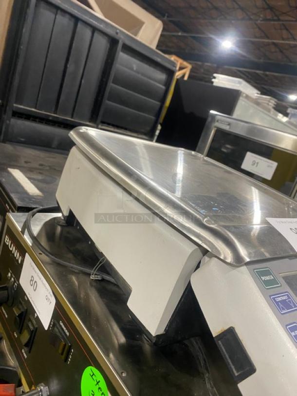 Hobart Quantum Commercial Countertop Deli Touchscreen Scale! With Label Printer! Model: QUANTUM SN: 45-1081-793! 120V! On Legs! - Image 3 of 9