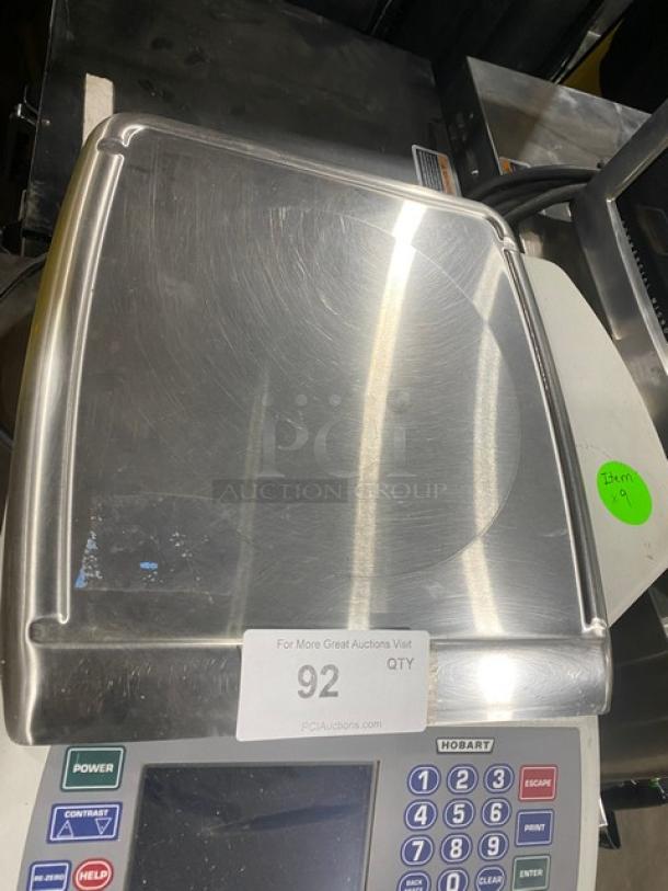 Hobart Quantum Commercial Countertop Deli Touchscreen Scale! With Label Printer! Model: QUANTUM SN: 45-1081-793! 120V! On Legs! - Image 5 of 9