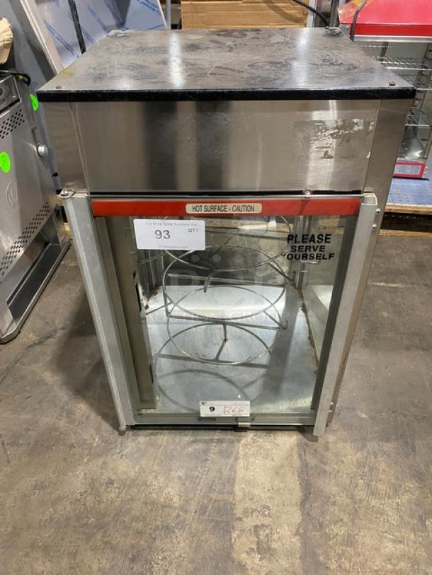 Hatco Flav-R-Fresh Series Commercial Stainless Steel Countertop Humidified Impulse Heated Pizza Merchandiser/Display Cabinet! With Rotating Wire Rack! 120V! - Image 1 of 7