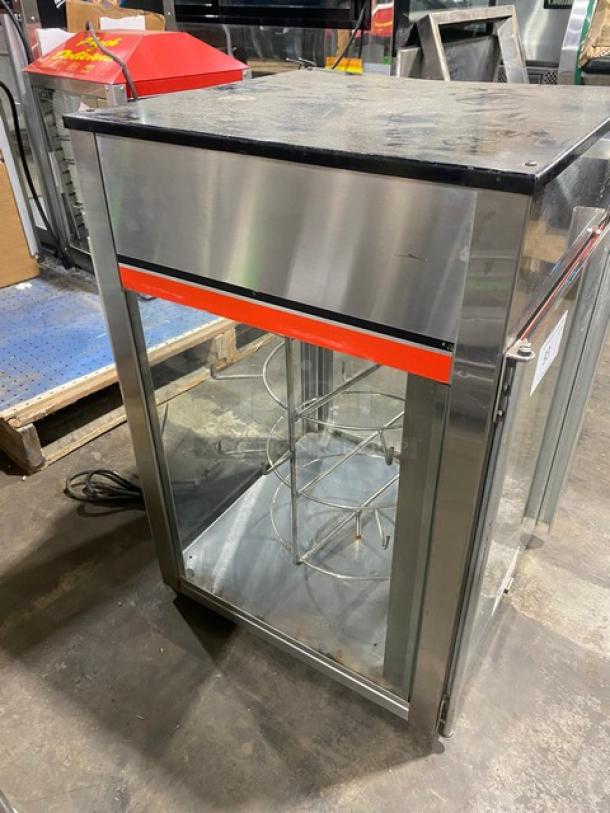 Hatco Flav-R-Fresh Series Commercial Stainless Steel Countertop Humidified Impulse Heated Pizza Merchandiser/Display Cabinet! With Rotating Wire Rack! 120V! - Image 2 of 7