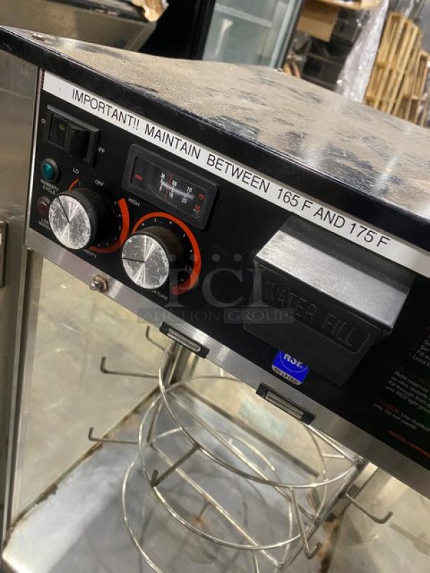Hatco Flav-R-Fresh Series Commercial Stainless Steel Countertop Humidified Impulse Heated Pizza Merchandiser/Display Cabinet! With Rotating Wire Rack! 120V! - Image 6 of 7