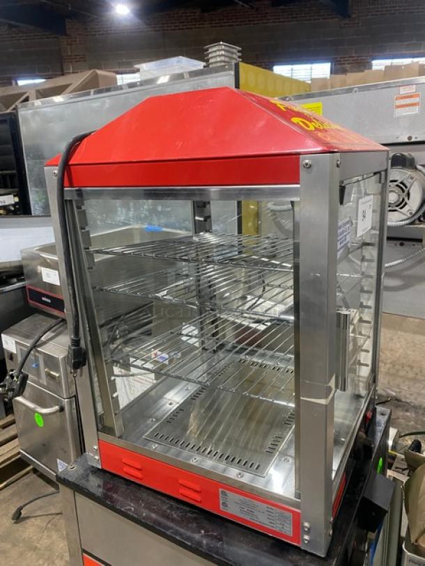 Benchmark USA Commercial Stainless Steel Countertop Pass-Thru Heated Pizza Merchandiser/Hot Food Display Cabinet! With Multi-Tier Wire Racks! Model: 51040 SN: 510405397! 120V! - Image 2 of 8