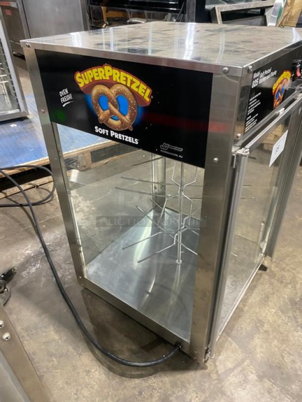 Wisco J&J Snack Foods Style Commercial Stainless Steel Countertop Soft Pretzel Warmer/Display Cabinet! With Wire Pretzel Rack! Model: JJ825 SN: P68010! 120V! - Image 2 of 8
