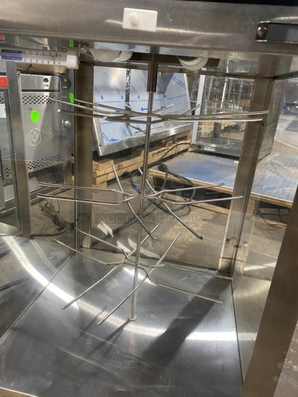 Wisco J&J Snack Foods Style Commercial Stainless Steel Countertop Soft Pretzel Warmer/Display Cabinet! With Wire Pretzel Rack! Model: JJ825 SN: P68010! 120V! - Image 5 of 8