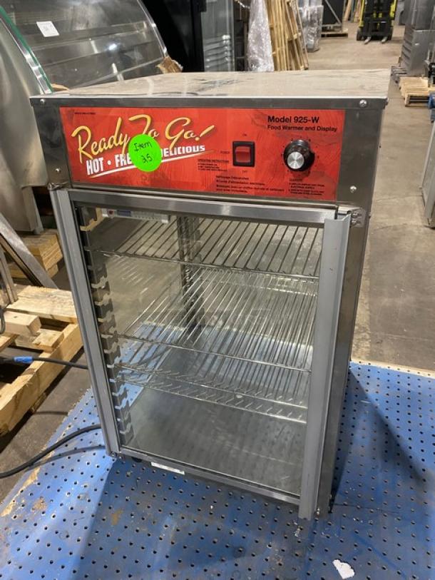 Wisco Commercial Stainless Steel Countertop Food Warmer Merchandiser/Display Cabinet! With Multi-Tier Wire Racks! Model: 925W SN: P67792! 120V! - Image 3 of 9