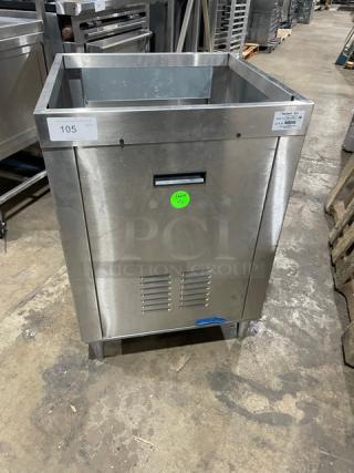 Manitowoc Commercial Stainless Steel 23"x23" Drop-In Beverage Dispenser Stand! Model: 16-1321 SN: 44810! On Legs!