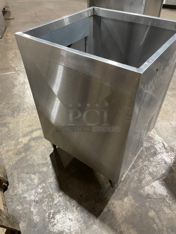 Manitowoc Commercial Stainless Steel 23"x23" Drop-In Beverage Dispenser Stand! Model: 16-1321 SN: 44810! On Legs! - Image 4 of 5