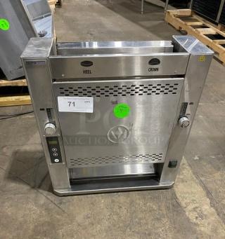Nice! Late Model! 2019! Prince Castle Commercial Stainless Steel Electric Powered Countertop Vertical Contact Toaster! Model: CTS-MCK SN: FMDK198800X! 120V! Working When Removed!