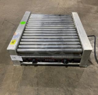 Nemco Commercial Stainless Steel Electric Powered Narrow Hot Dog Roller Grill! With 45 Hot Dog Capacity! Model: 8045N SN: A17-0008! 120V! Working When Removed!