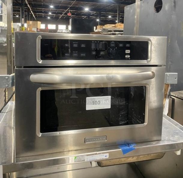 KitchenAid Commercial Stainless Steel 24" Built-in Microwave Oven! With 10 Power Levels! Model: KBMS1454SSS-3 SN: XN01812561! 120V! - Image 1 of 7