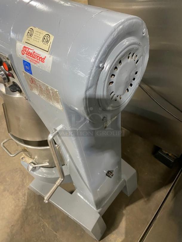 Fleetwood Food Equipment Commercial 40Qt. Floor Style Gear Driven Planetary Mixer! With Stainless Steel Mixing Bowl! Model: 40PA SN: 40490510! 220V 1 Phase! - Image 4 of 10