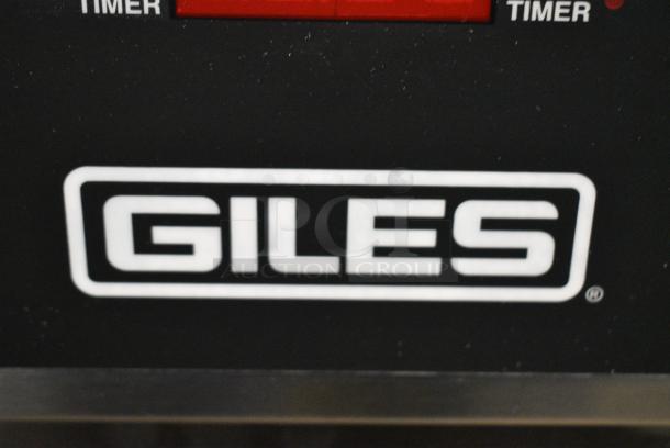 BRAND NEW SCRATCH AND DENT!  Giles EOF-24 WIFI Stainless Steel Commercial Electric Powered 3 Bay Deep Fat Fryer w/ Dumping Station on Commercial Casters. 480 Volts, 3 Phase. - Image 3 of 21