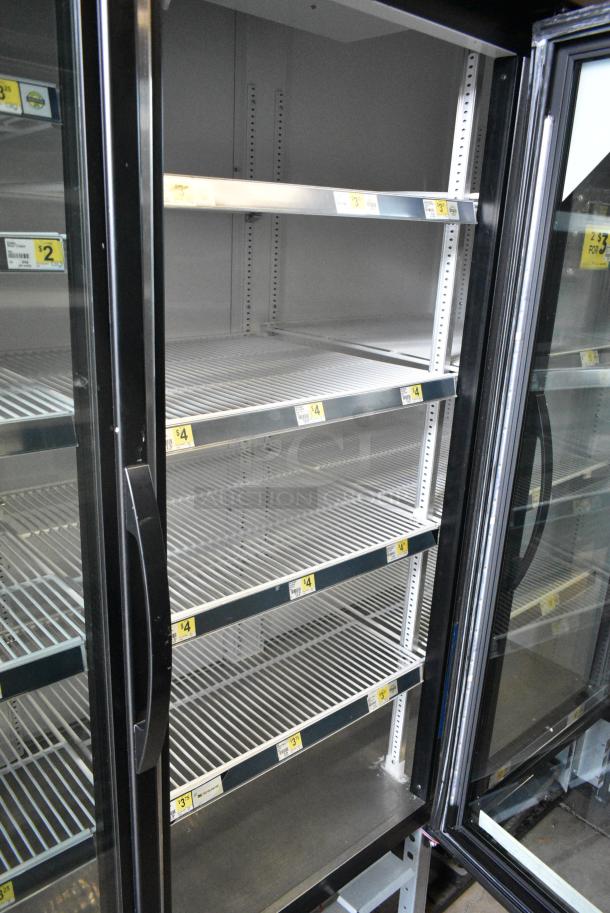 2018 True GDM-72-HC Metal Commercial 3 Door Reach In Cooler Merchandiser w/ Poly Coated Racks. 115 Volts, 1 Phase. Tested and Working! - Image 4 of 6