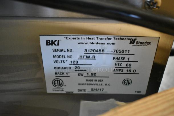 BRAND NEW! BKI HFW-R Stainless Steel Commercial Countertop Hot N Crispy Fry Dumping Warming Station. 120 Volts, 1 Phase. - Image 9 of 9