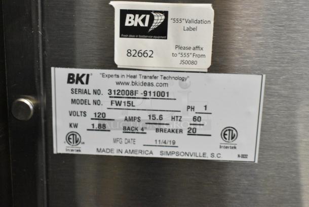 BRAND NEW! BKI FW15L 15" Countertop Fry Warmer Dump Station. 120 Volts, 1 Phase. - Image 7 of 8