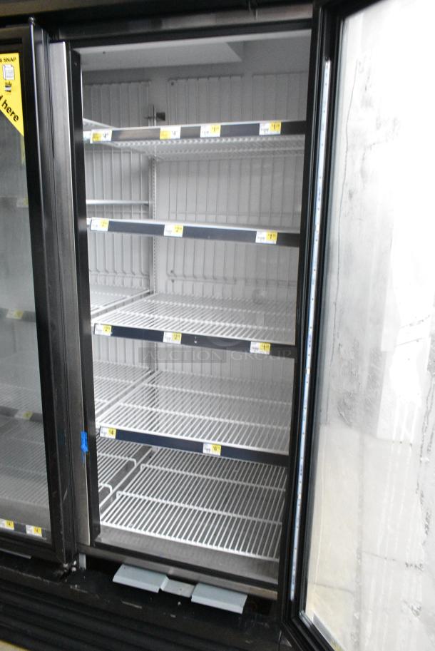 2018 True GDM-72F-HC Metal Commercial 3 Door Reach In Freezer Merchandiser w/ Poly Coated Racks. 208-230 Volts, 1 Phase. Tested and Working! - Image 2 of 5