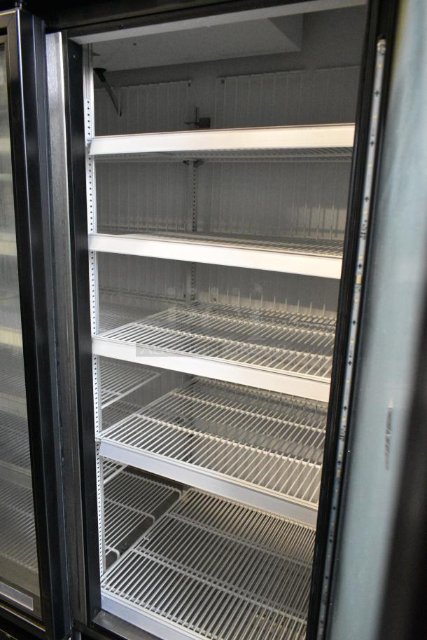 2017 True GDM-72F-HC Metal Commercial 3 Door Reach In Freezer Merchandiser w/ Poly Coated Racks. 208-230 Volts, 1 Phase. Tested and Working! - Image 3 of 6