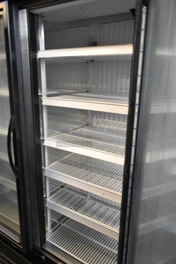 2017 True GDM-72F-HC Metal Commercial 3 Door Reach In Freezer Merchandiser w/ Poly Coated Racks. 208-230 Volts, 1 Phase. Tested and Working! - Image 4 of 6