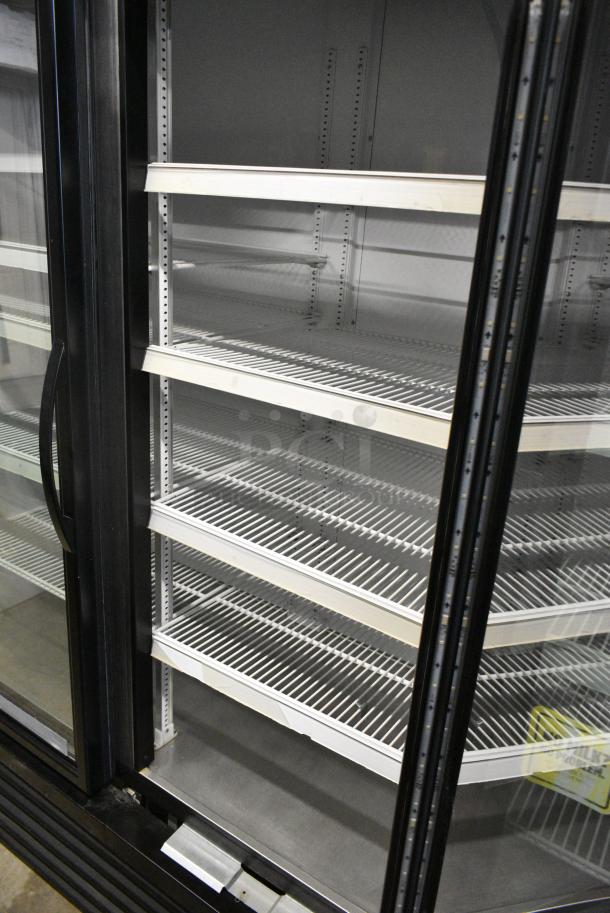 2017 True GDM-72-HC Metal Commercial 3 Door Reach In Cooler Merchandiser w/ Poly Coated Racks. 115 Volts, 1 Phase. Tested and Working! - Image 4 of 6