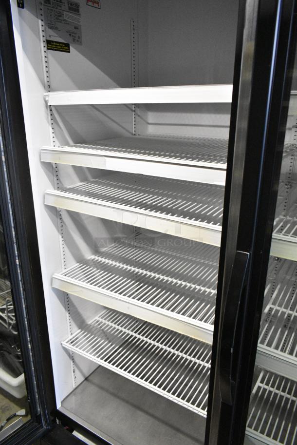 2017 True GDM-72-HC Metal Commercial 3 Door Reach In Cooler Merchandiser w/ Poly Coated Racks. 115 Volts, 1 Phase. Tested and Working! - Image 5 of 6