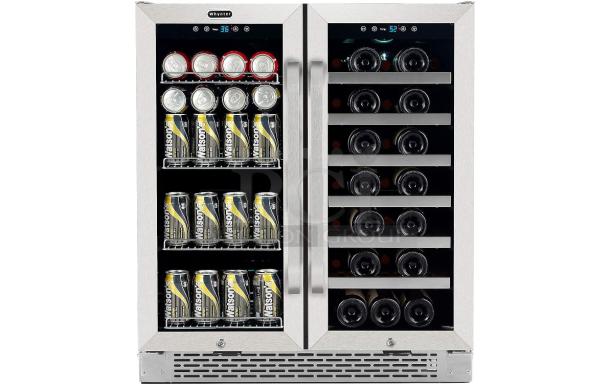 BRAND NEW SCRATCH AND DENT! Whynter BWB-3388FDS 30″ Built-in French Door 33 Bottle Wine Refrigerator, 24" Wide Dual Zone. 115 Volts, 1 Phase. Tested and Working! - Image 1 of 7